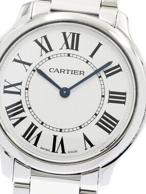 CARTIER Rondemast de Cartier 36MM WSRN0034 Silver Dial Quartz Boy's Watch